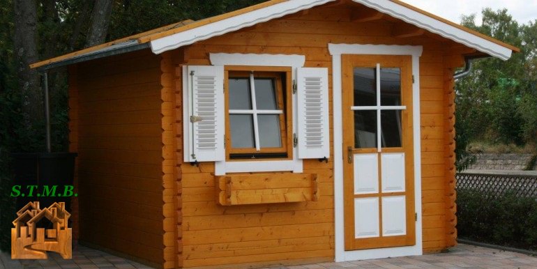 Chalet jardin en couleur