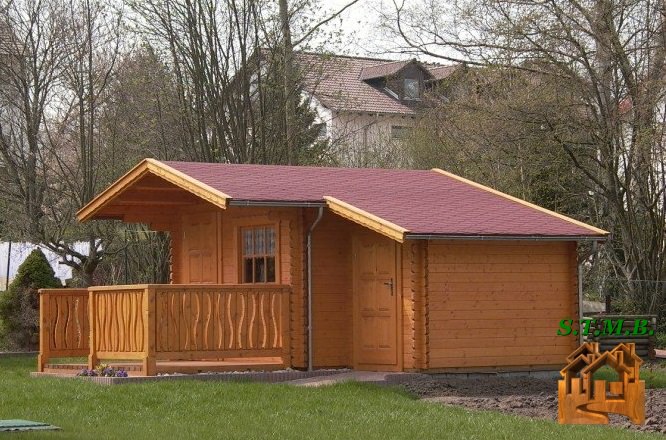 Chalet de jardin en couleur