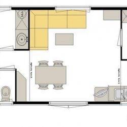 Plan chalet 40m2