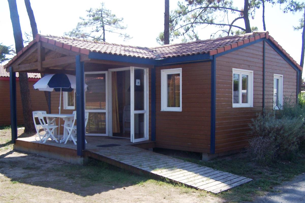 Camping avec location de chalet