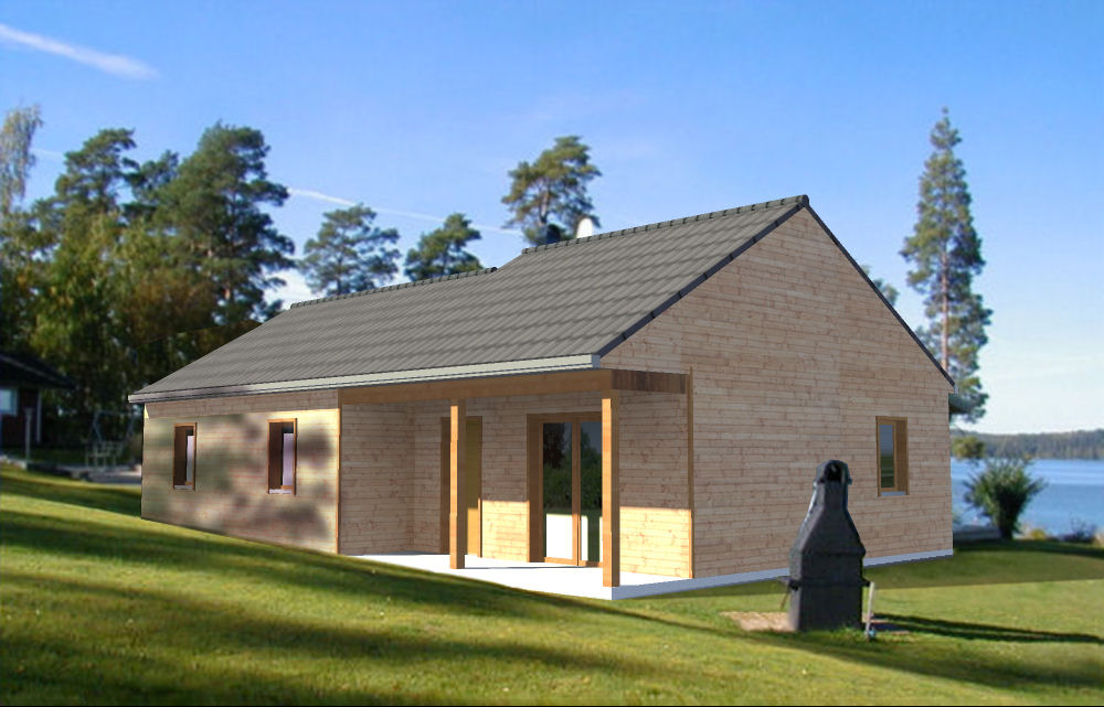 Chalet bois livré monté