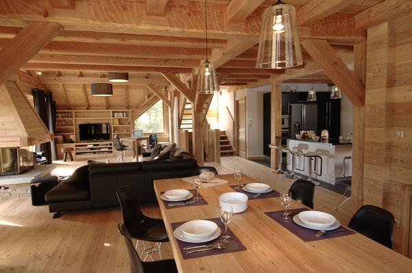 Intérieur chalet montagne