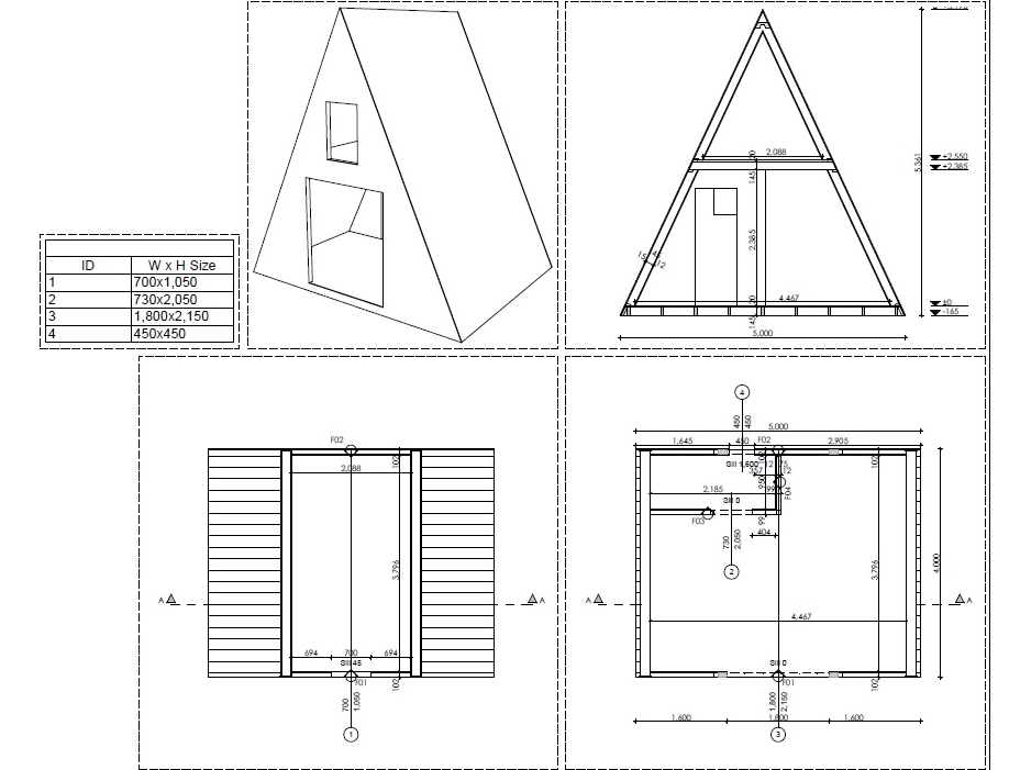 Chalet tipi a vendre