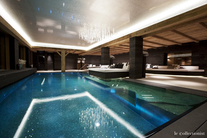 Chalet a louer piscine interieur
