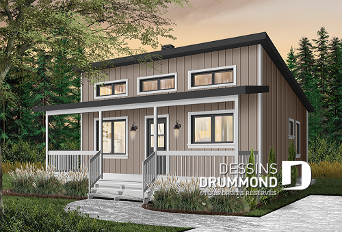 Plan de chalet moderne