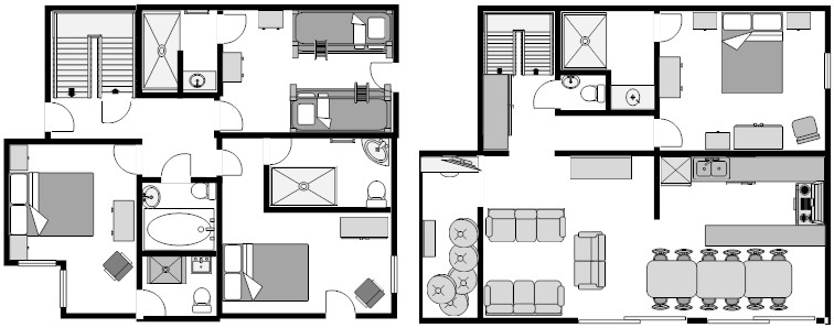Plan chalet montagne