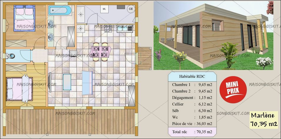 Plan chalet ossature bois gratuit