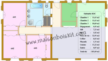 Plan chalet chaloin