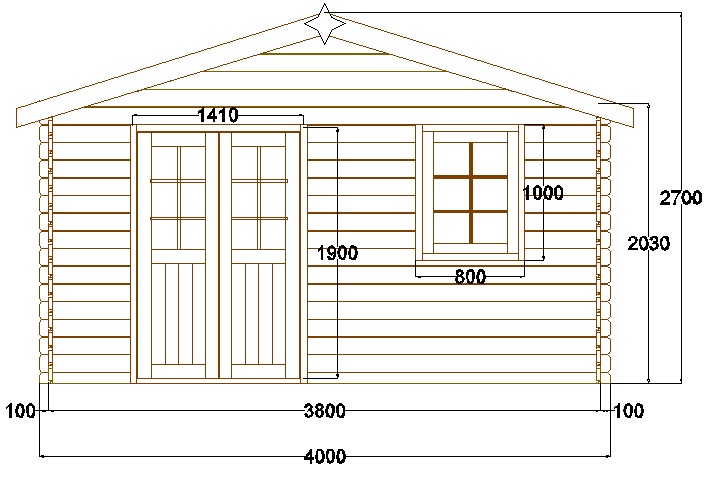 Construire un chalet en bois plan