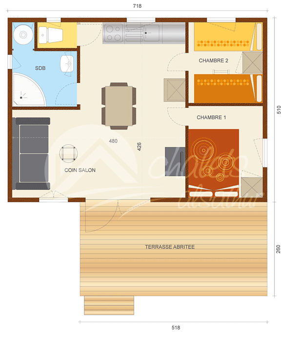 Chalet 35 m2