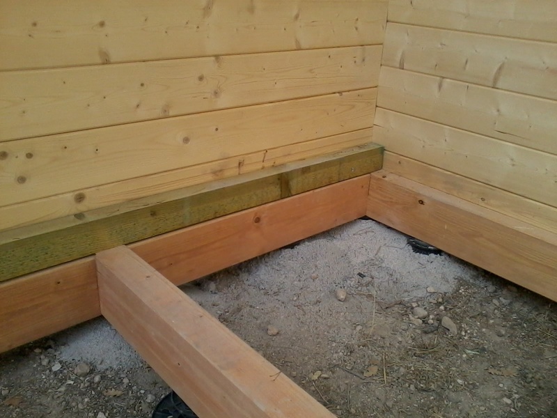Plot beton pour chalet bois
