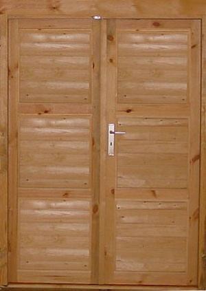 Porte chalet jardin