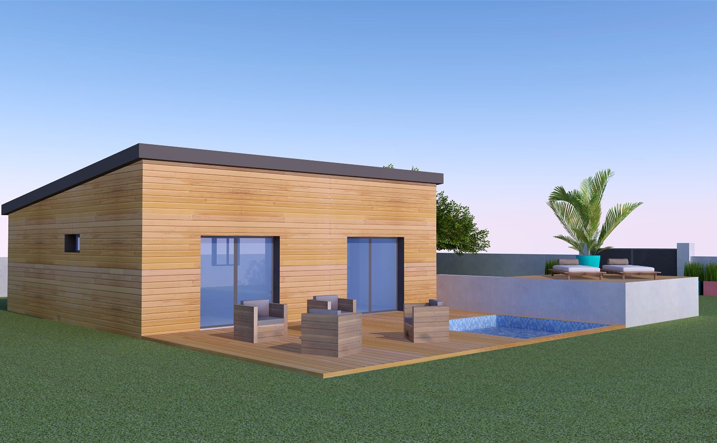 Prix chalet bois 80m2