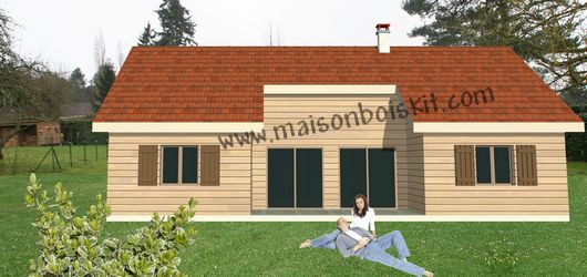 Chalet bois en kit 90m2