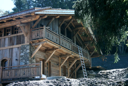Renovation chalet vieux bois