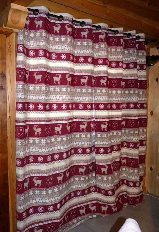 Rideau ambiance chalet