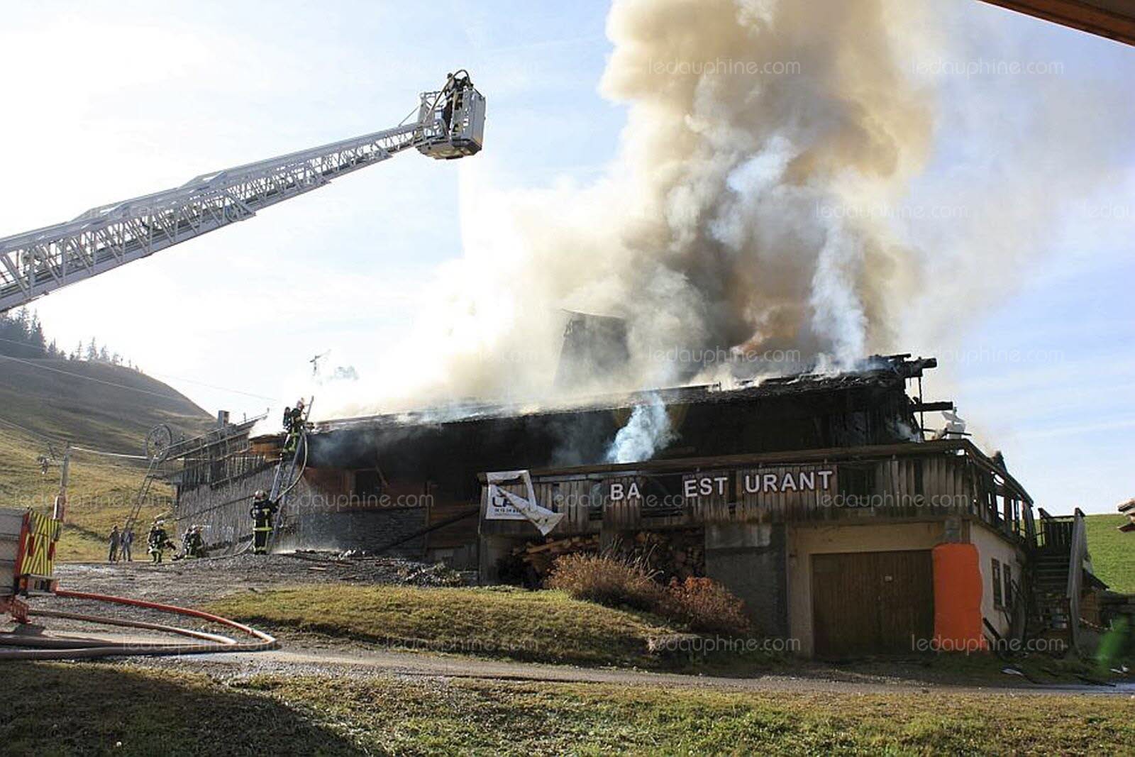 Incendie chalet samoens