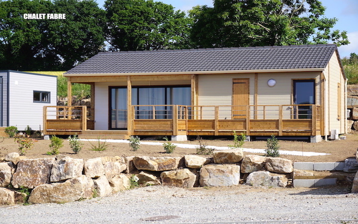 Mobil home chalet bois