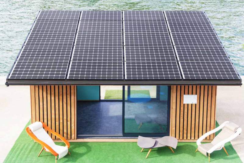 Panneau solaire pour chalet