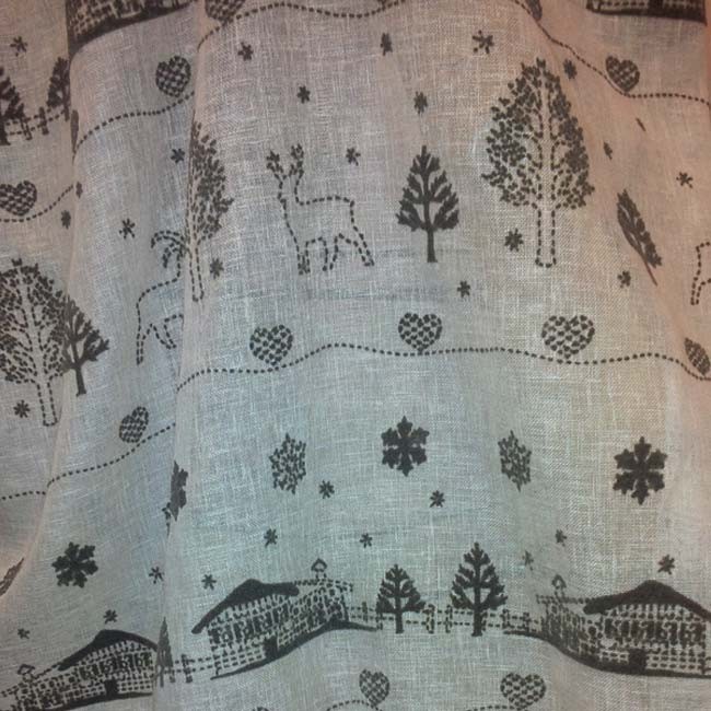 Tissus chalet montagne