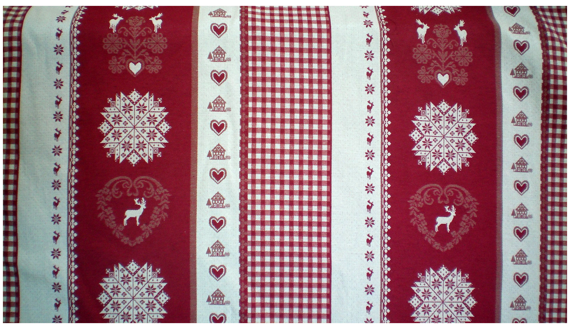 Tissu deco montagne chalet