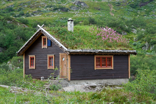 Chalet en bois isolé