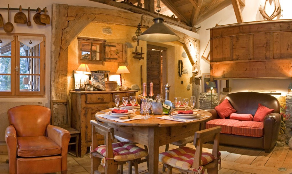 Chalet avec cheminée