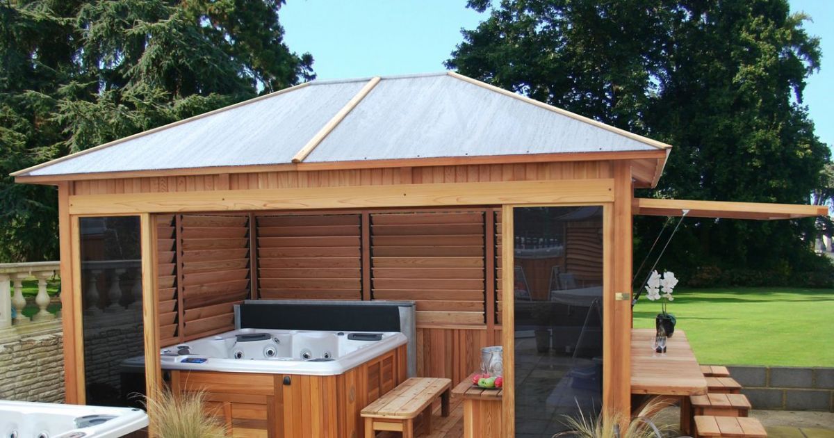 Chalet jardin jacuzzi