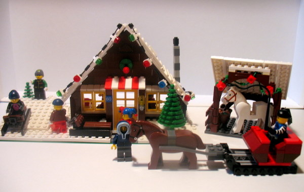 Lego chalet ski