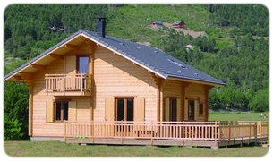 Chalet d habitation en bois en kit