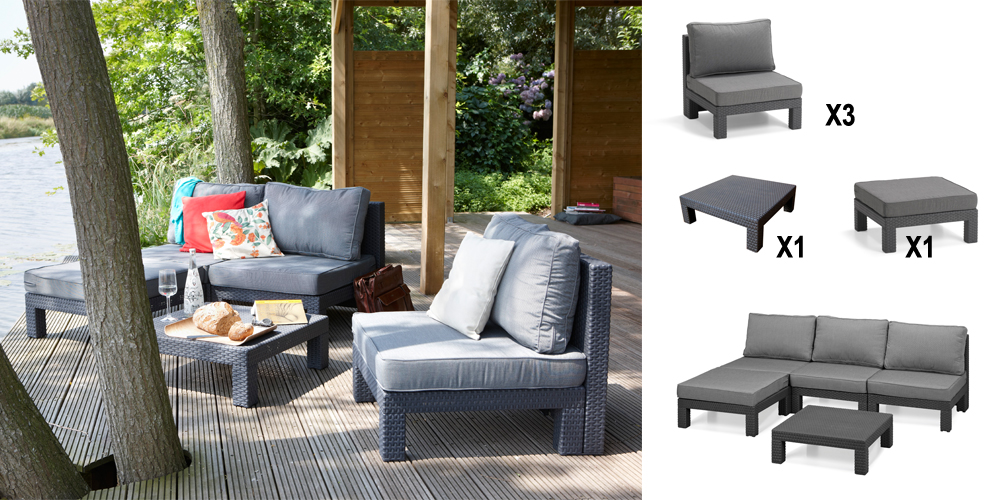 Salon de jardin allibert resine