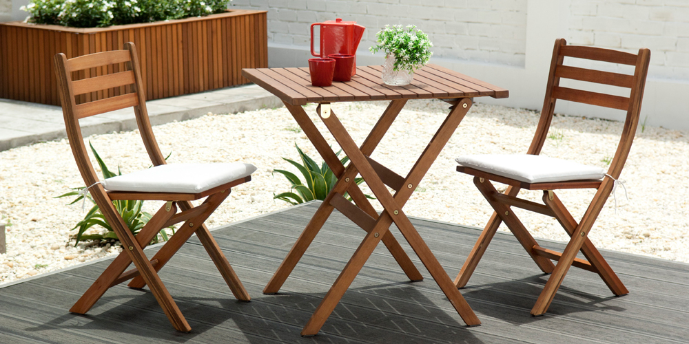 Salon de jardin chaise bois