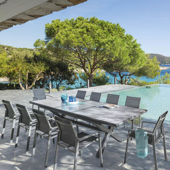 Salon de jardin aluminium 3m