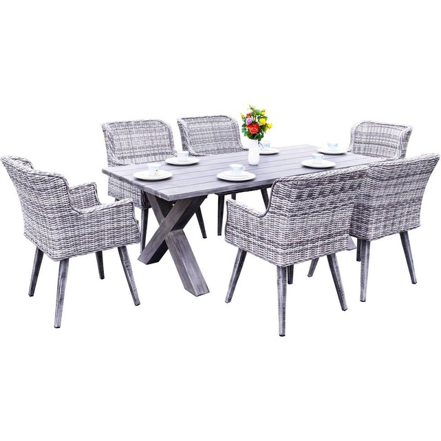 Salon de jardin gris la redoute