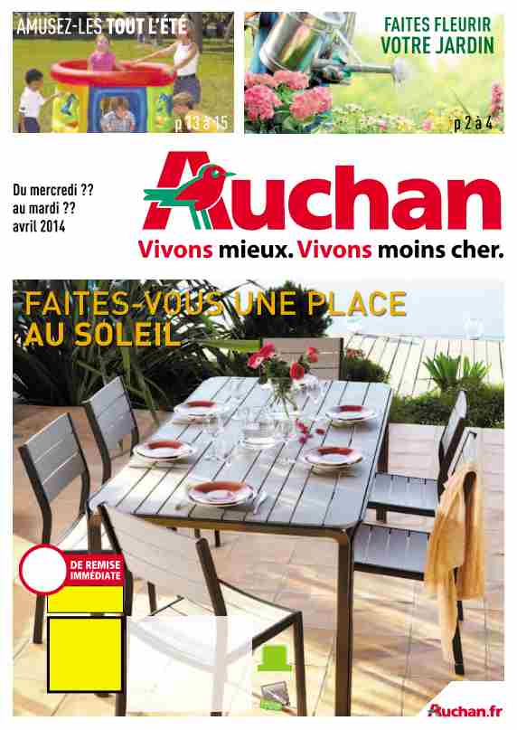 Salon de jardin manhattan auchan