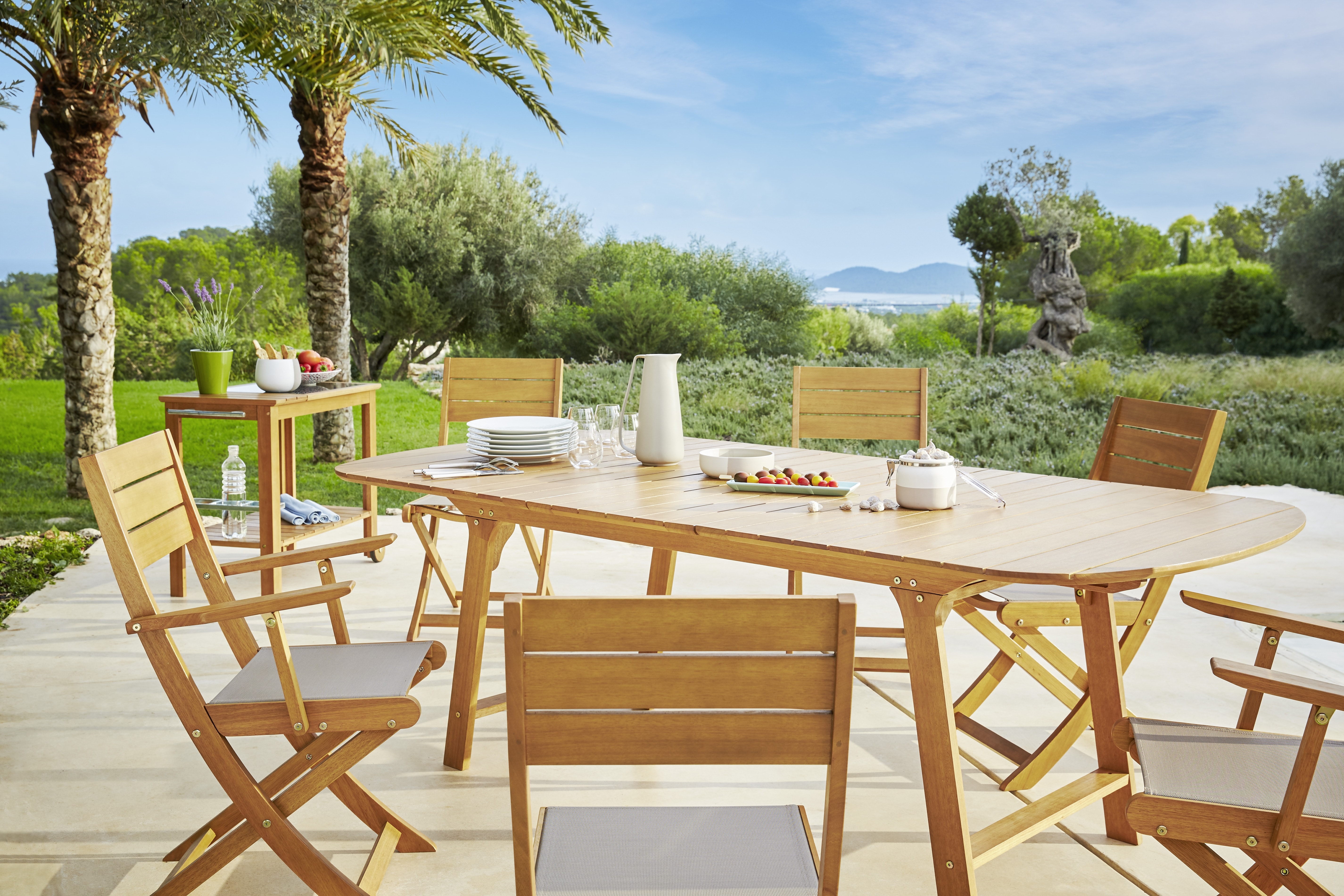 Salon de jardin bois exotique carrefour