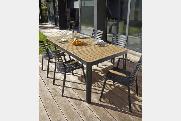 Salon de jardin bois blooma juneau