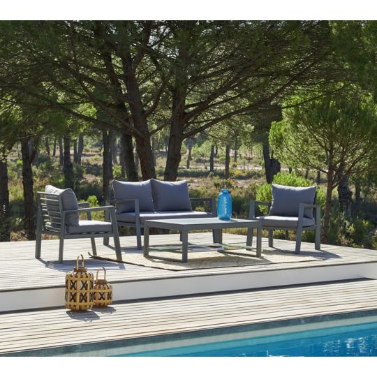 Salon de jardin en aluminium collection canberra