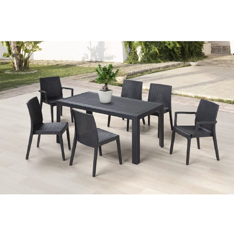 Salon de jardin wicker auchan