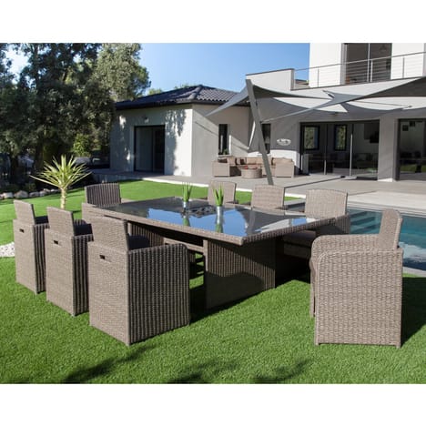 Salon de jardin tressee auchan