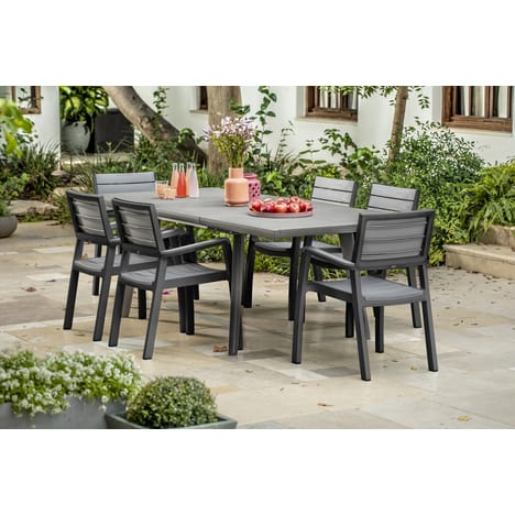 Salon de jardin family 6 personnes auchan