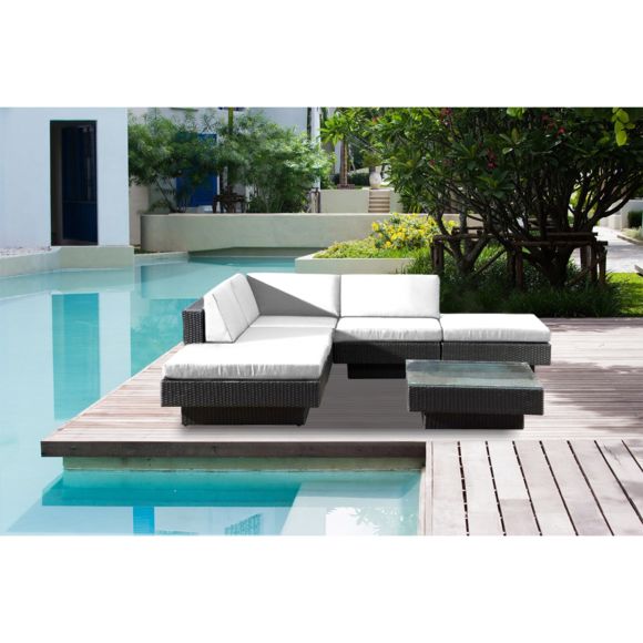 Salon de jardin rotin synthétique collection diva evo