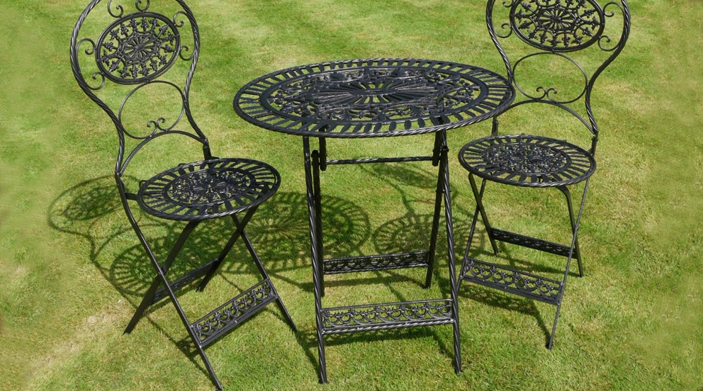 Salon de jardin imitation fer forgé
