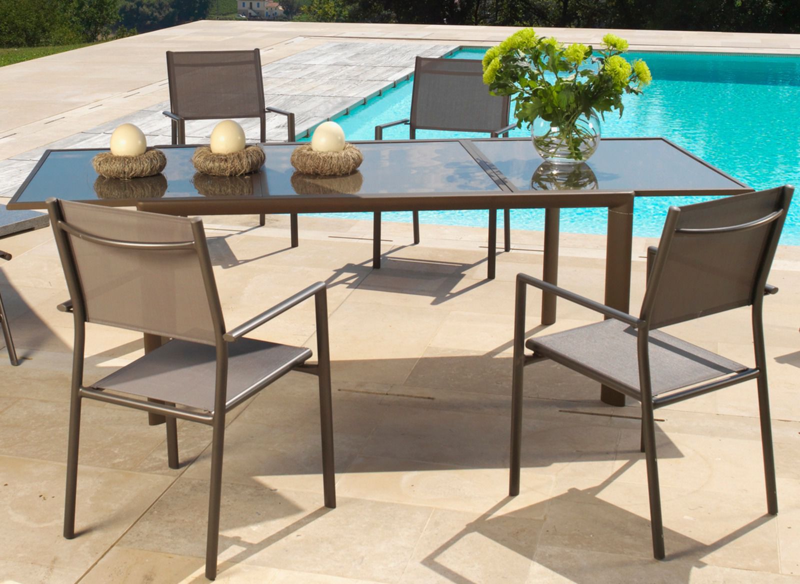 Salon de jardin aluminium messina