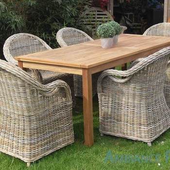 Salon de jardin bois exotique promo