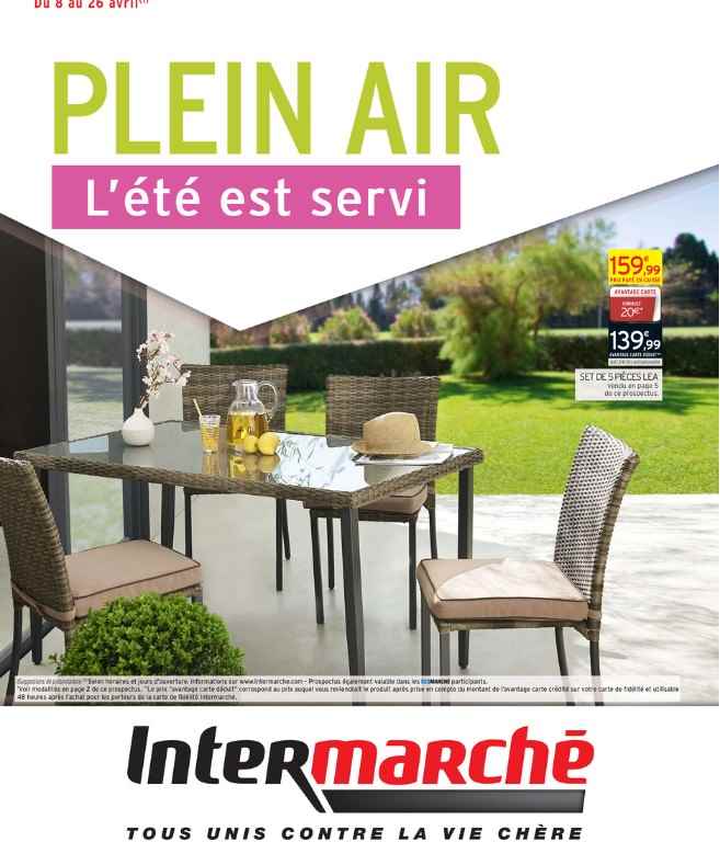 Catalogue salon de jardin intermarché