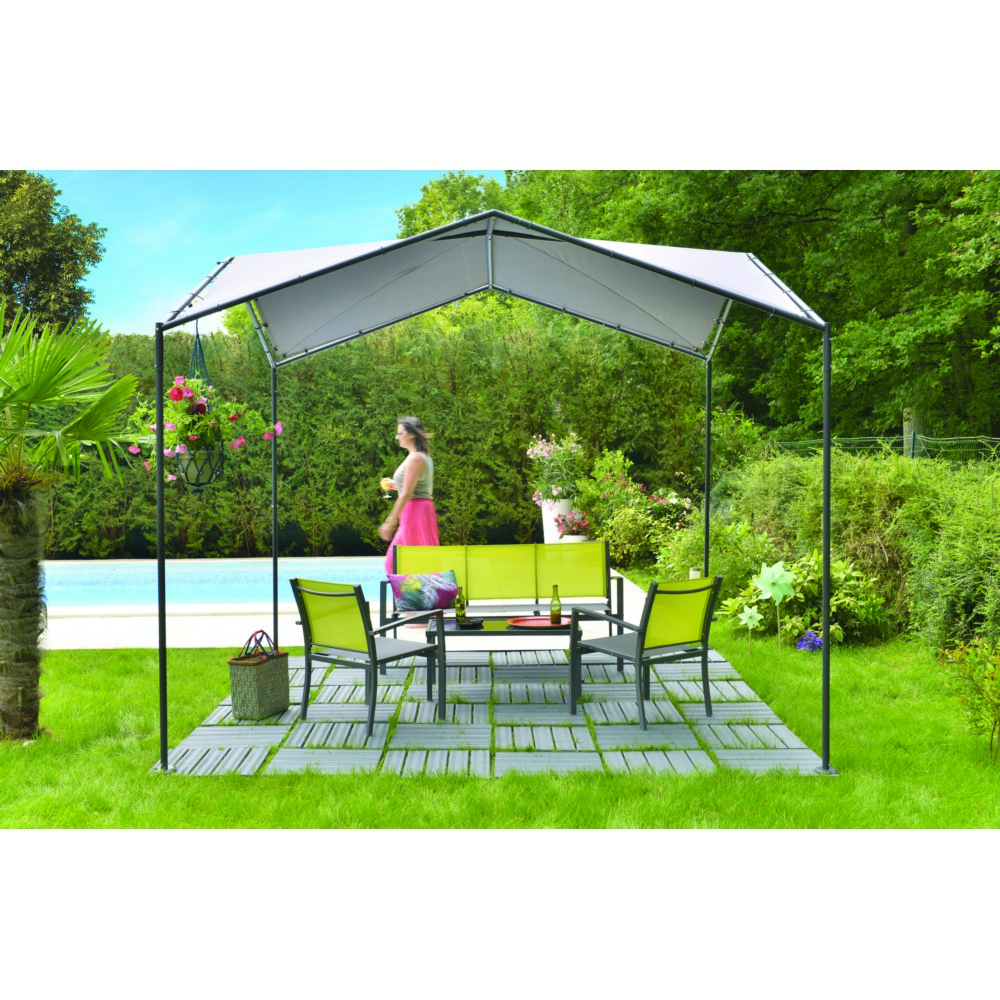 Salon de jardin bas en acier