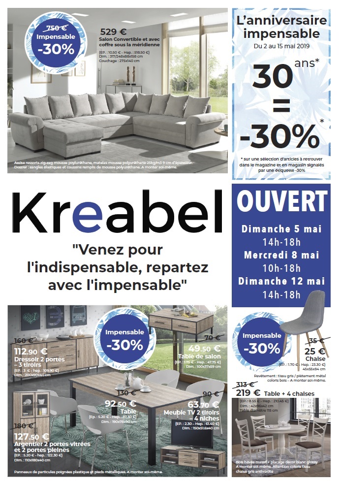 Salon de jardin kreabel