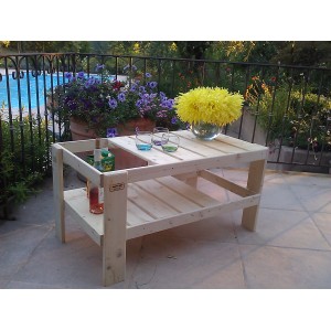 Table basse salon de jardin en palette