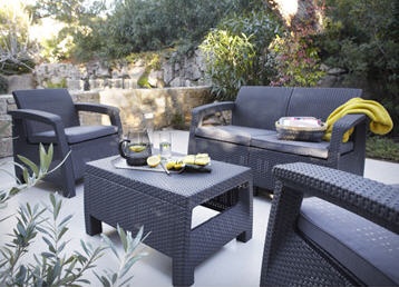 Salon de jardin marron leroy merlin